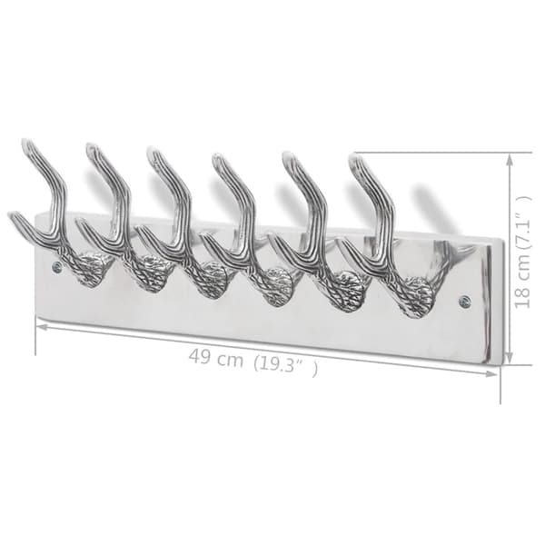 vidaXL bøjler, 4 stk., sølv, aluminium