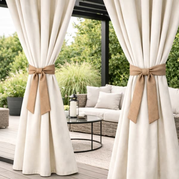Vattentät gardintejp 150×8 beige