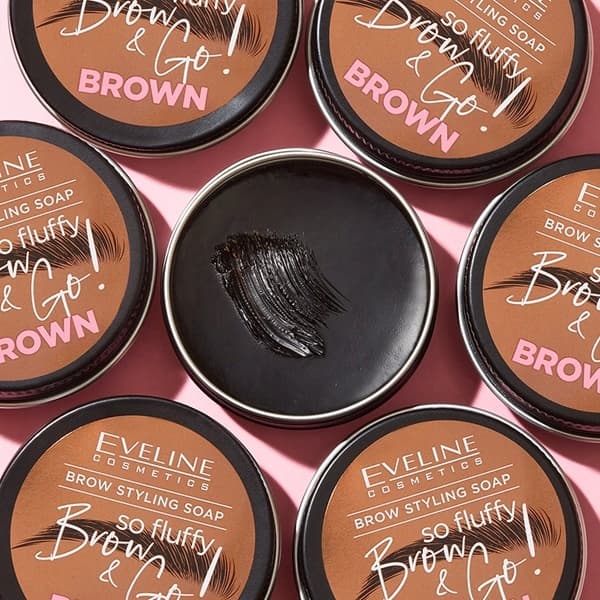 Eveline Brow&Go So Fluffy ögonbrynstvål brun 25 ml