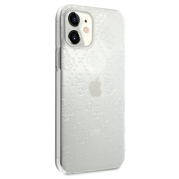 Guess 4G 3D Pattern Collection-skal till iPhone 12 mini, transparent