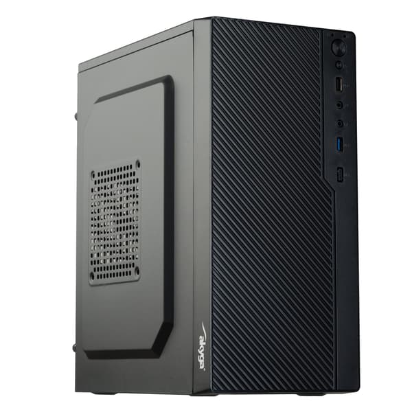 Akyga AK36BK Micro ATX computerkabinet, PC Tower USB 3.0 sort