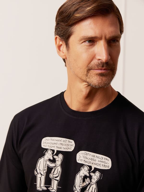 SORT MÆLK T-SHIRT L