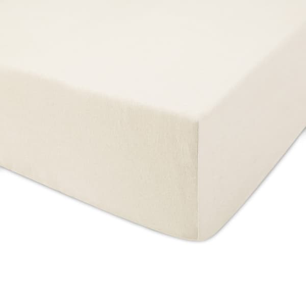 Dra-på-lakan 80x160 elastiskt JERSEY 100% BOMULL ecrufärgad