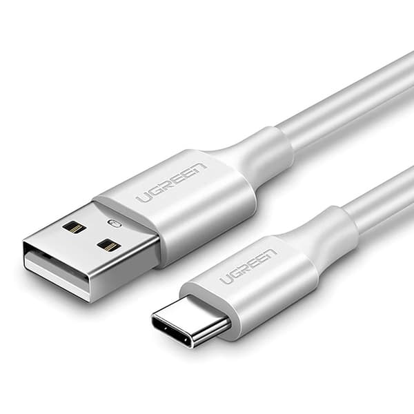 Kabel USB-A - USB-C 3A QC 3.0 AFC FCP 1m - vit