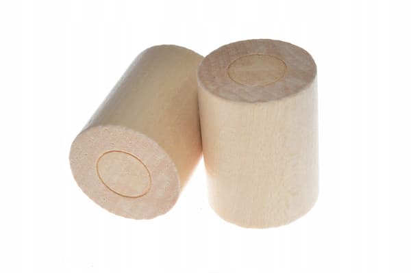 Gardinstångsändar Trägardinstångsändar 2 st Furu Cylinder