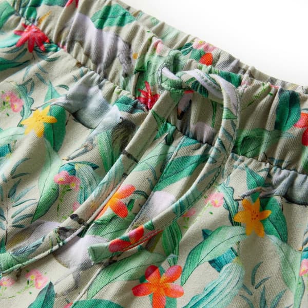 Børneshorts med snøre, lys khaki, 116
