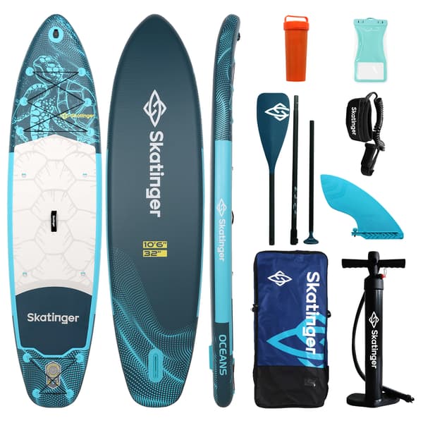 SUP-bräda SKATINGER Turtle Ocean 320x81x15 cm (11') allround