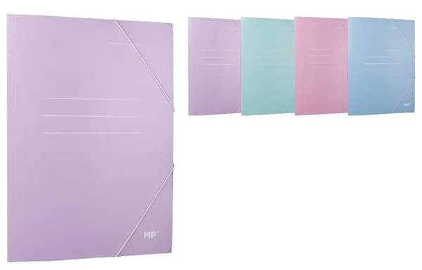 A4 papmappe med elastik MIX