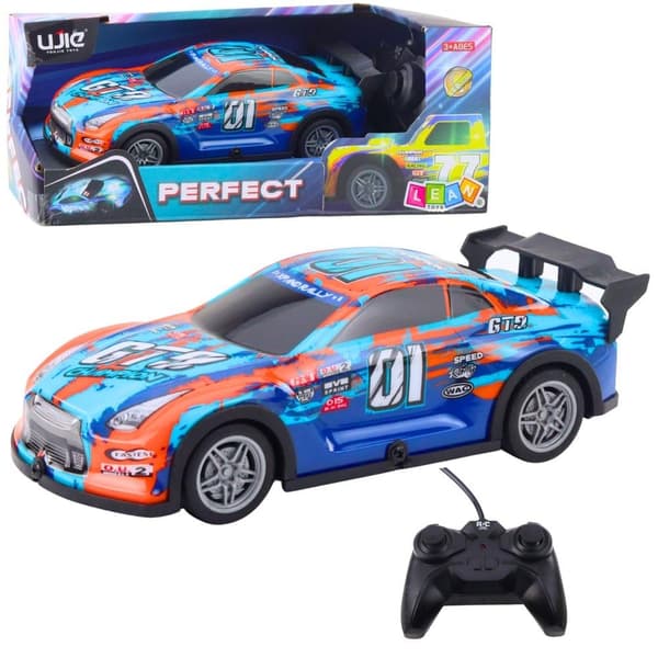 R/C racer med glødende hus