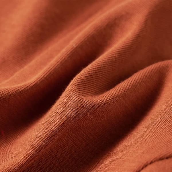 Børne langærmet T-shirt, cognac, 128