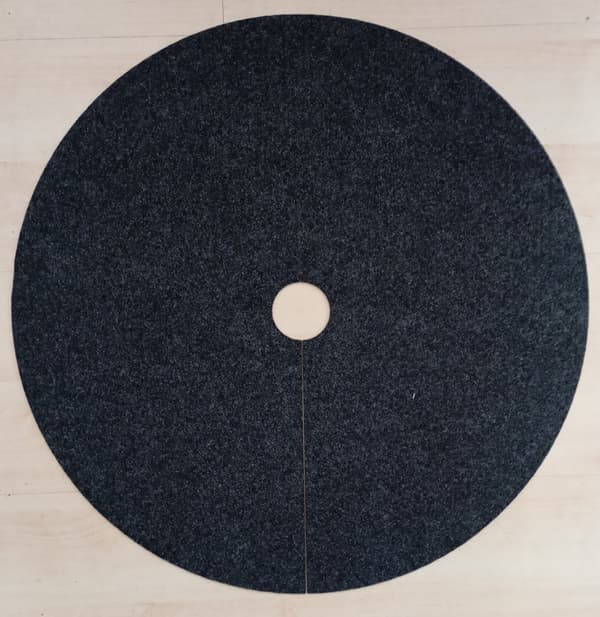 Filtskiva för skydd mot ogräs, mulching, grafit, diameter 50 cm