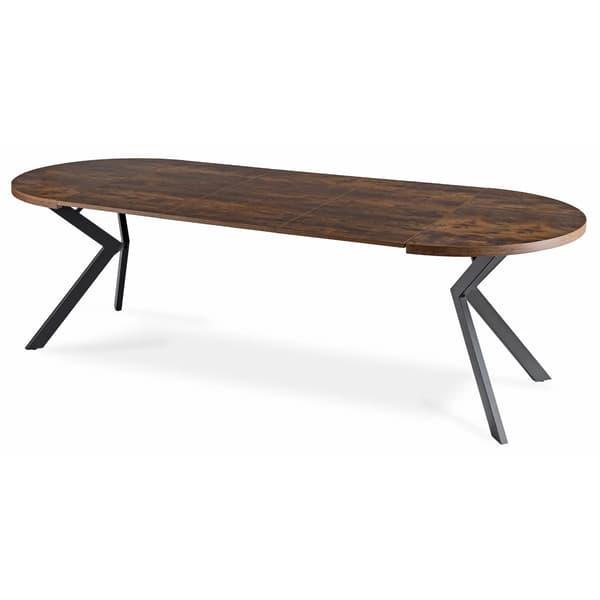 Runt utdragbart bord LUKAS 100-250 cm rustik ek modern loft
