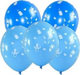Babyshower-ballonger för pojkar, 5 st
