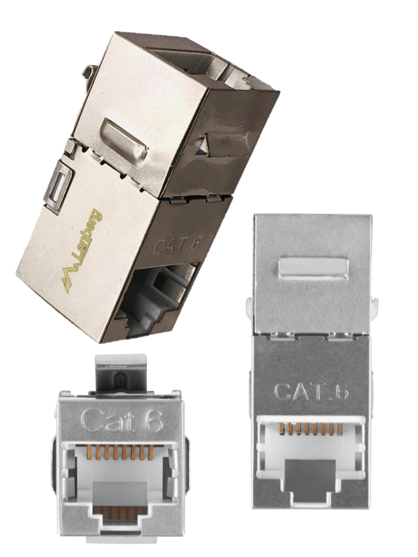 Keystone-liitin, 2 FTP RJ45 Cat.6 -verkkoliitintä