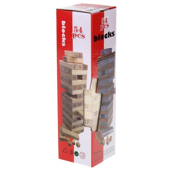 Jenga Træpuslespil Vængende Tårn