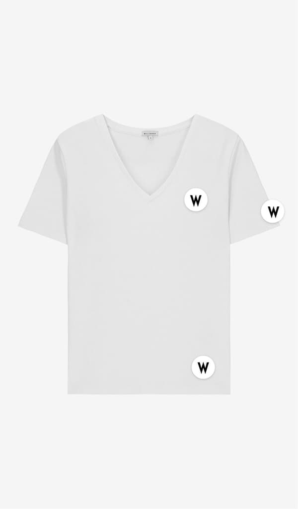 Kontrastfärgad t-shirt XS