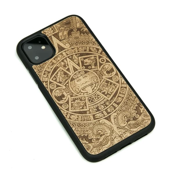Træetui til iPhone 11 AZTEC KALENDER ANIEGRE
