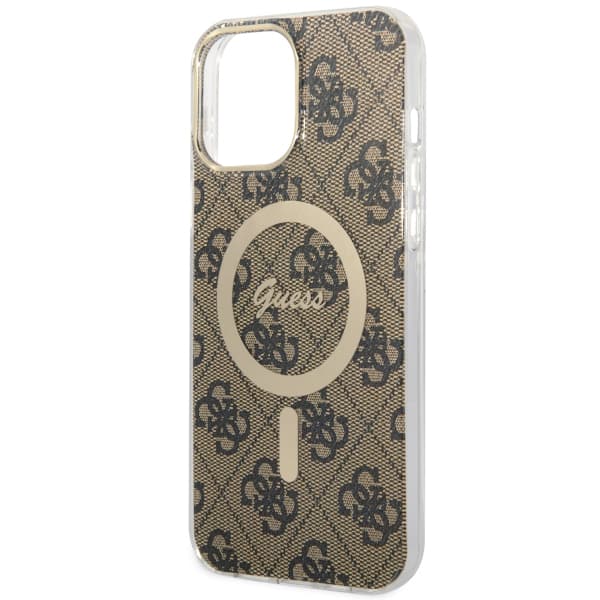 Guess IML 4G MagSafe-etui til iPhone 13 Pro Max, brun