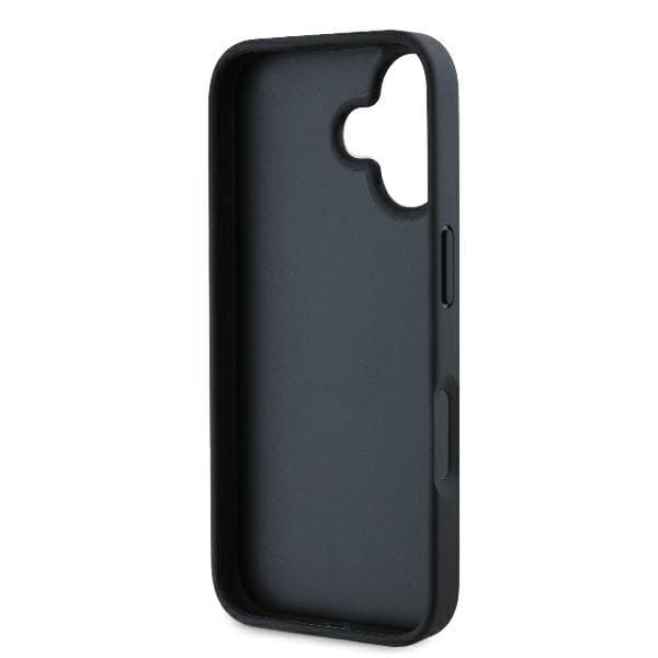 Karl Lagerfeld Monogram Karl&Chaoupette Head Pin-etui til iPhone 16, Sort