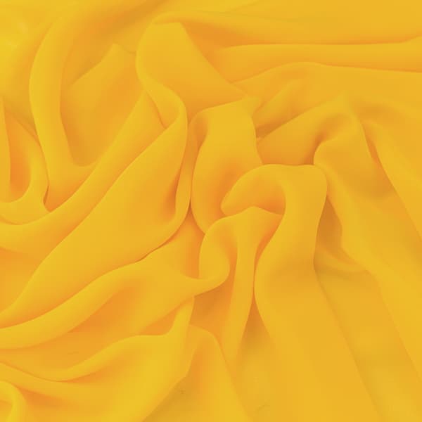 Chiffonmateriale, gul farve