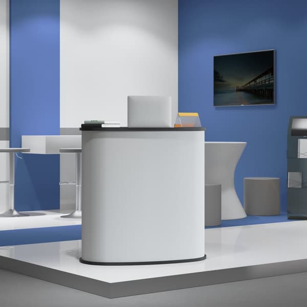vidaXL foldbar markedsdisk 90x48x93 cm, træbaseret materiale