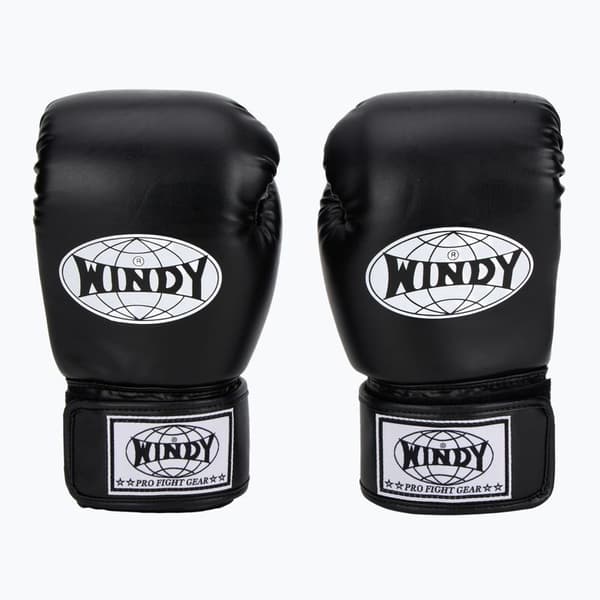 Windy Classic boksehandsker i syntetisk læder, sorte 473 ml
