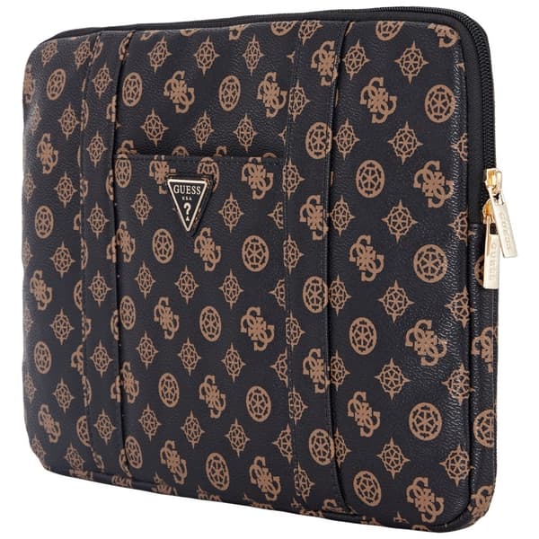 Guess Sleeve 14" Peony Pocket Triangle-väska, svart