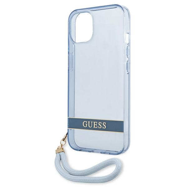 Guess Translucent Step-skal till iPhone 13 mini, Blå