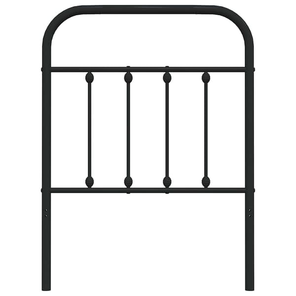 vidaXL metalsengegavl sort 75 cm