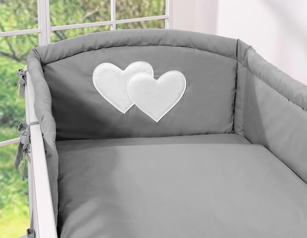 Universal sengekant til trin - Hearts antracit