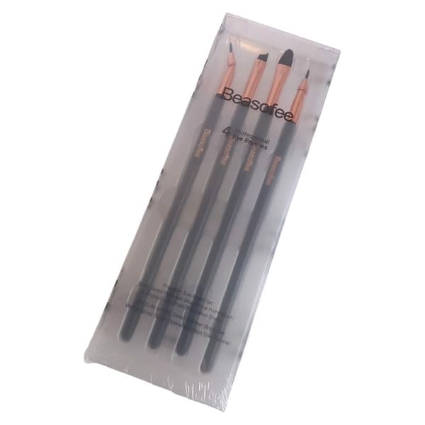 Ögonmakeupborstar set 4 st tunna fibrer