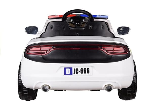 Batteridriven bil Polisbil Vit