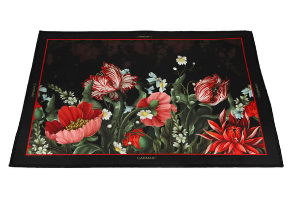 Carmani, sengetæppe 60x40cm - blomster