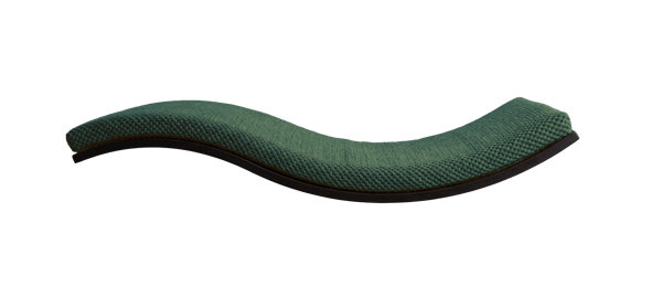 Trähylla för katter Wave 95cm höger flaskgrön