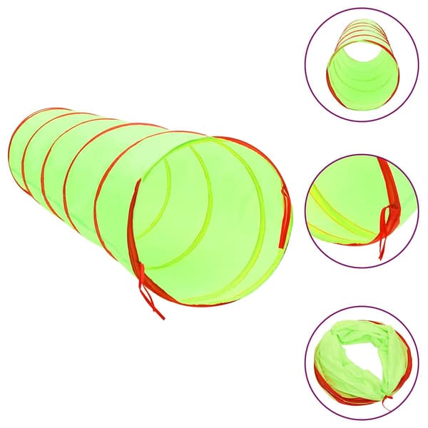 vidaXL legetunnel til børn grøn 175 cm polyester