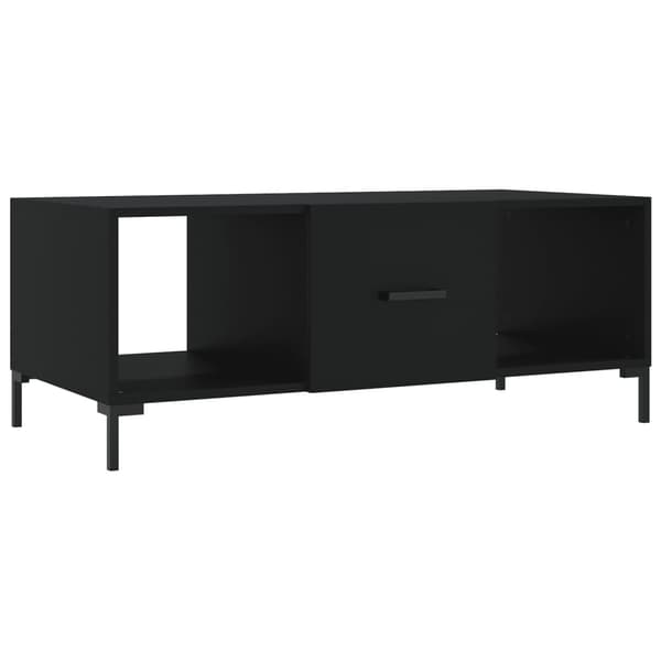 vidaXL sofabord, sort, 102x50x40 cm, træbaseret materiale