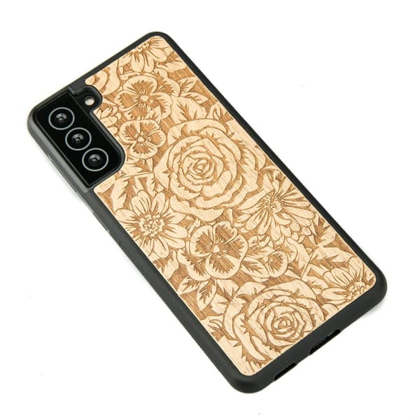 Træcover til Samsung Galaxy S21 FE ROSES ANIEGRE