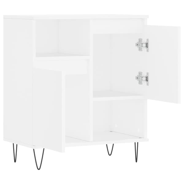 vidaXL kommode, hvid, 60x35x70 cm, træbaseret materiale
