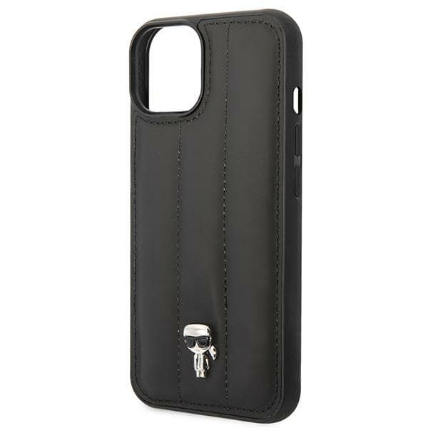 Karl Lagerfeld Puffy Ikonik Pin-cover til iPhone 14, sort