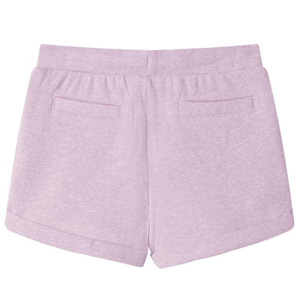 Børneshorts med snøre, lilla melange, 116