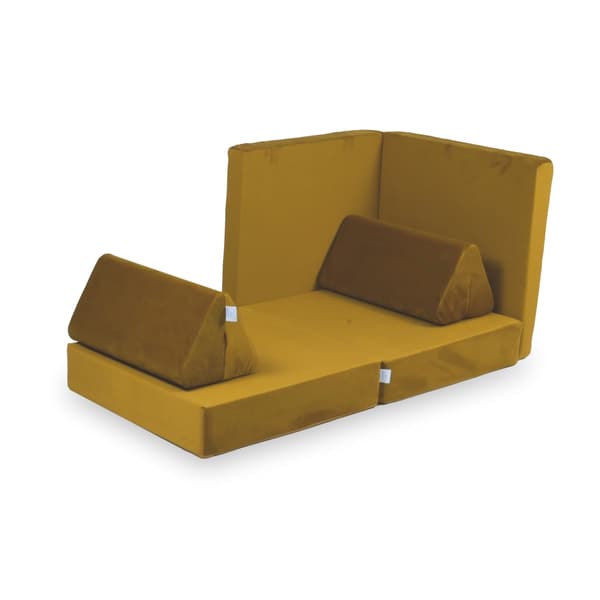 Montessori Standard Velour Guld Mini Legesofa