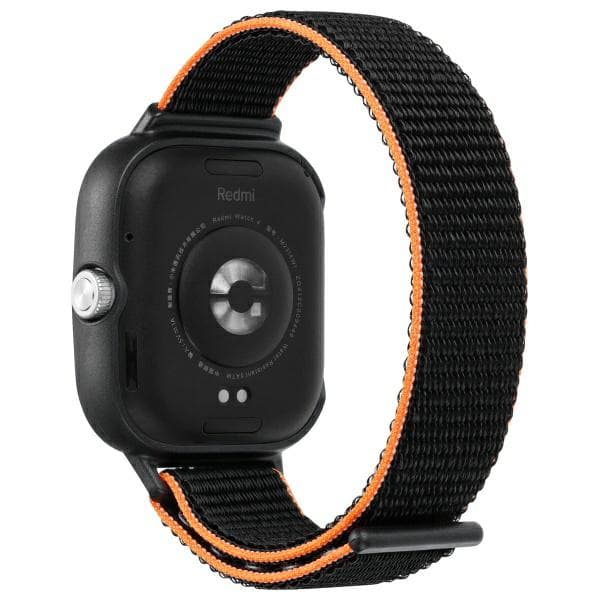 Beline nylonrem til Redmi Watch 4, sort og orange