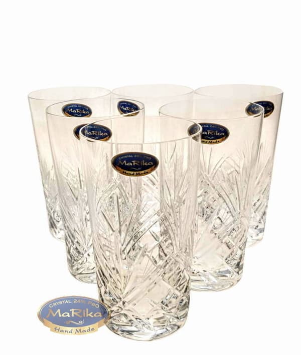 Krystalglas til vand og juice 150ml Ananas 6 stk.