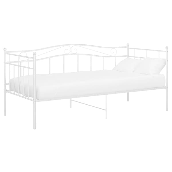 vidaXL Soffram vit metall 90x200 cm