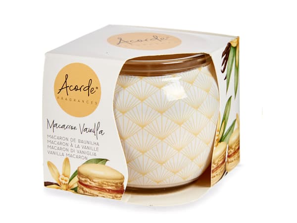 Sæt med 12 duftlys i glas - Vanilla Maracoon