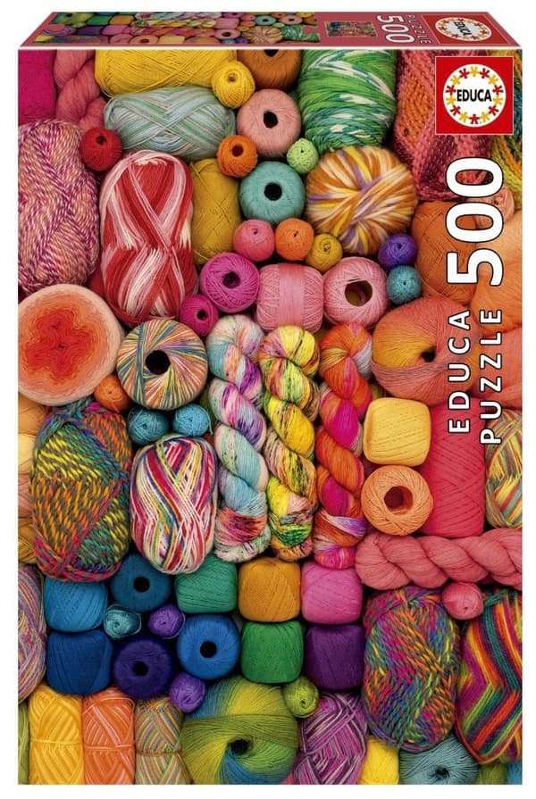 Puzzle 500 värikästä lankaa