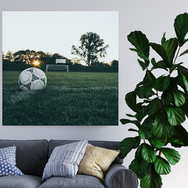 Lærredstryk Ungdomsfodbold 60x60 cm