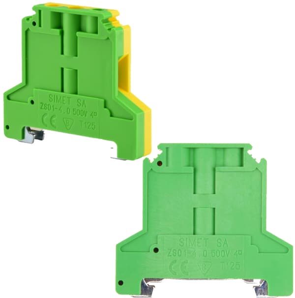 Kierreliitin suojakiskoon 4mm2 32A TS35 SIMET -kiskoon