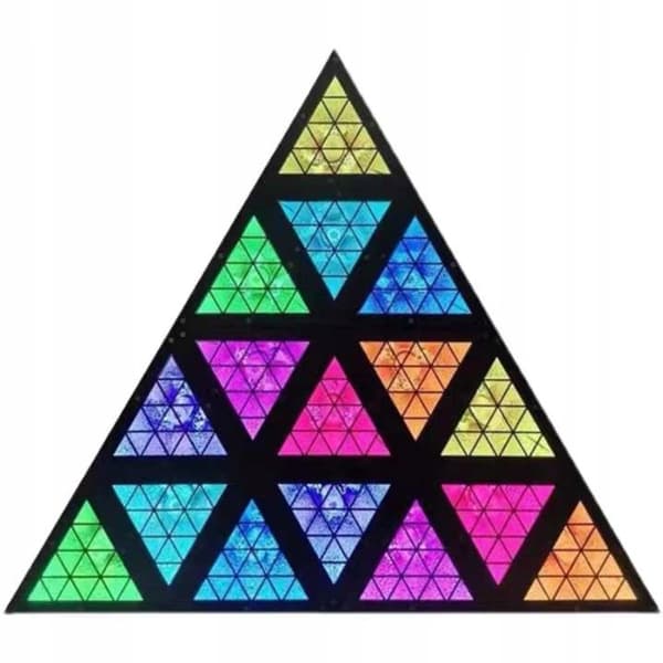 LIGHT4ME triangis LED-ljuseffekt 64x2W rgba klubbdiscobelysning