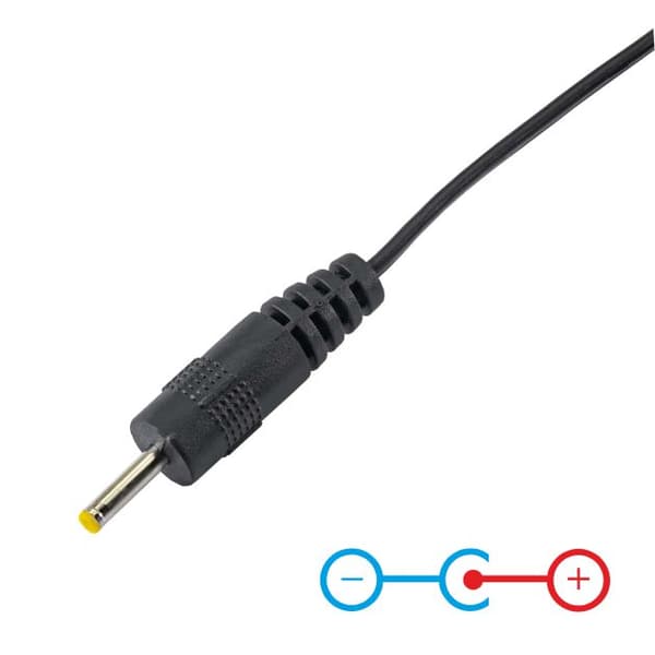 DC 2,5 x 0,7 mm - USB-kabel Akyga AK-DC-02 strømkabel til oplader 80 cm